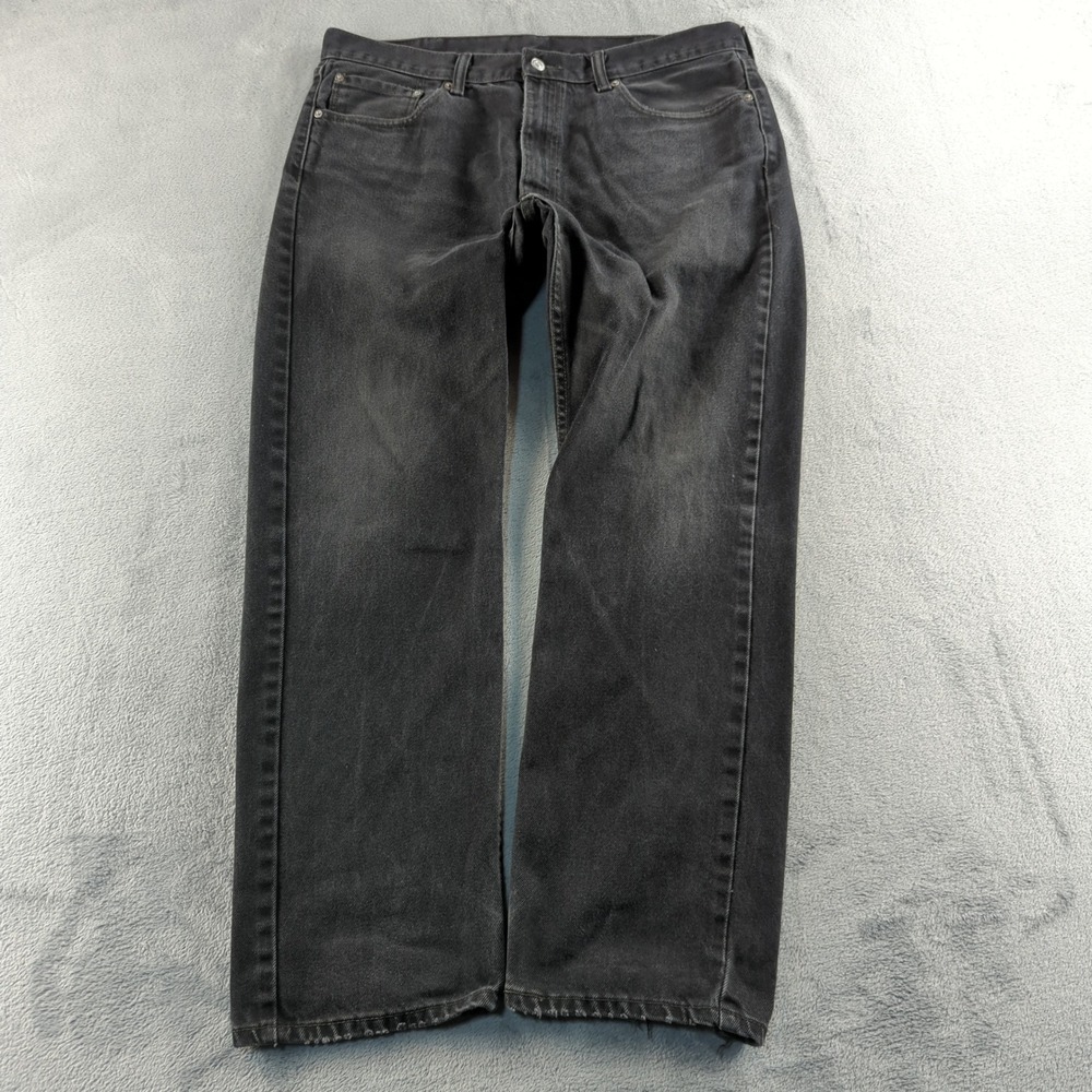 Vintage‎ Y2K Levis Jeans 38x32 (Fits 36x32) Black Faded Wide Baggy Grunge Skater